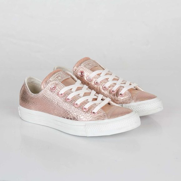 Converse Chuck Taylor All Star OX Low Rose Gold Sneaker Women's Size 9 - 542439C - Picture 1 of 8